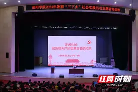 邵阳学院青年实干家计划·“芙蓉学子”湖南青年人才培养计划专项暨暑期“三下乡”社会实践活动培训顺利开班图片