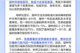 去年接种过流感疫苗，今年就不需要接种了？图片