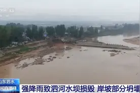强降雨致山东泗河水坝损毁，紧急转移群众约2400人图片