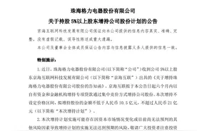 格力电器，获大股东大手笔增持！图片