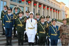 “兖州老兵国旗班”再次亮相新春升旗仪式图片