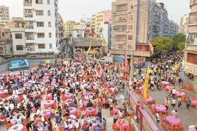西乡北帝三月三庙会“例牌”活动——千岁盆菜宴热闹开席图片