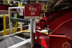 新春走基层｜包裹出库最快只要30分钟，物流分拣员护航“年货到家”图片