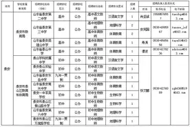 招人啦！泰安这17所学校招聘教师29人图片