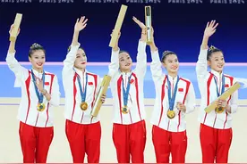 中国艺术体操奥运夺金，登顶的决心是姑娘们血液里的倔强图片