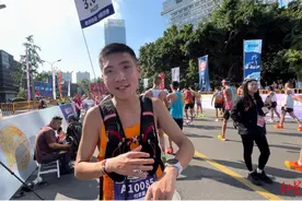 重庆小伙儿付家豪：第一次来成都做马拉松配速员，感觉很棒图片