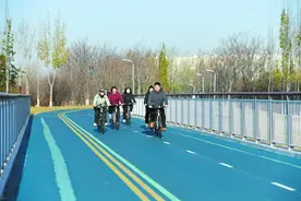 骑行跑步皆舒适 健身赏景两相宜  石家庄市101公里环城绿道开通图片
