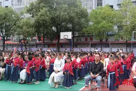 清风正气  成志于学——长河小学一年级新生开笔礼图片