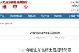 5300余个岗位虚位以待！2025年度山东省博士后招聘简章出炉图片