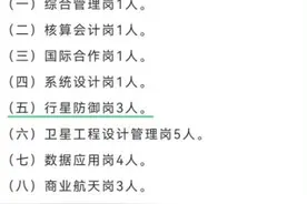 国家招聘“行星防御岗”！网友脑洞大开：这算保安吗？图片