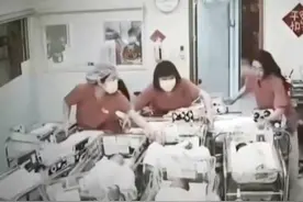 台湾花莲地震发生瞬间，医院婴儿室剧烈摇晃，护理师集体用身体护住新生儿图片