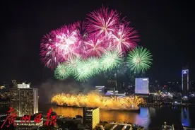 正式官宣！大年初一晚，广州春节烟花汇演再度绽放白鹅潭图片