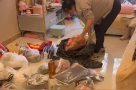 猪牛羊鸡鸭鹅……东北父母带上千斤特产来重庆陪女儿过年 网友：满满的爱图片