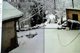西安下雪了！108国道马召入山口临时交通管制！图片