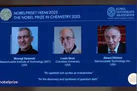 2023年诺贝尔化学奖揭晓，美国三位科学家获奖图片