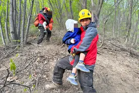太危险！夫妻带两孩子爬野山迷路，消防员历经12小时救援图片