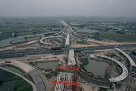 宁盐高速公路新进展！大垛枢纽互通涉盐靖高速改扩建工程右幅建成通车图片