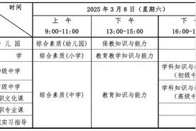 湖北省2025年上半年中小学教师资格考试（笔试）报名、考试时间公布图片