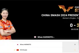 完败！张本美和0-3不敌何卓佳，止步WTT中国大满贯首轮图片