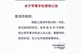 “禁止苹果手机进入政府办公室”？图片