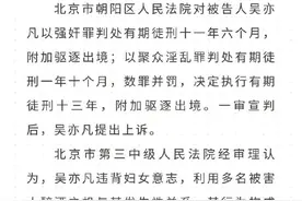 吴亦凡案二审维持原判，从“顶流”到罪犯是个深刻教训图片