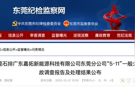 东莞公布“5·11”火灾事故调查报告，6人被追责问责图片