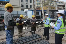 通榆交巡警深入建筑工地开展交通安全宣传活动图片
