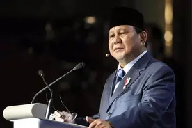 印尼新任总统普拉博沃宣誓就职图片