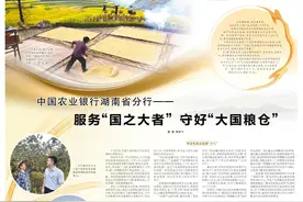金融特刊｜中国农业银行湖南省分行——服务“国之大者” 守好“大国粮仓”图片