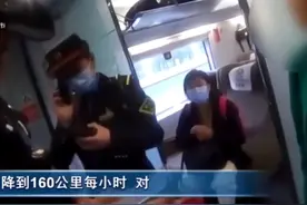 造成动车紧急降速，一女子被行拘5日！图片