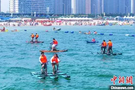 山东威海：避暑“亲水游”火热图片