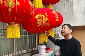 陕西大叔做灯笼“红火”了关中平原图片