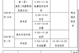 时间提前！山东2025年艺考统考2024年11月30日开考图片