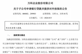 获兴业银行14亿贷款！万科：偿还公开市场债券等图片