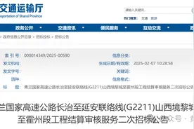 投资概算231.1041亿元，山西将新建一条高速公路图片
