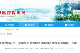 致广大居民朋友关于信息平台暂停服务期间城乡居民参保缴费工作的一封信图片