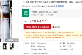 2.8亿元起！上海3栋别墅打7折拍卖 房主曾有两家上市公司图片