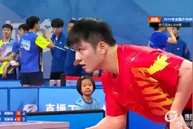 樊振东巴黎奥运后首秀开门红！上海队3比0完胜吉林队，晋级全锦赛男团8强图片