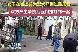 遛大型犬吓到路人，还叫嚣“狗行头比你全身贵”！多方回应→图片