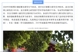 四川部分高校2025年研究生招生计划出炉图片