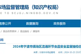 2024年浙江省宁波市镇海区流通环节食品安全监督抽检信息公示（2024年第9期）图片