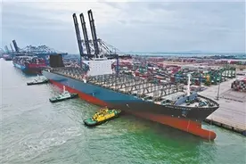 南沙直航美国东岸US4航线成功首航南沙港区 航线连接中美核心港口群图片