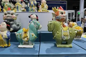 唐三彩“小胖马”、“中国乐高”，文博会上的非遗保护新体验图片
