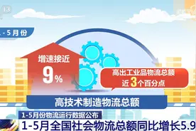 数据勾勒1—5月份物流运行“新新”向荣图景 中国经济动能澎湃图片