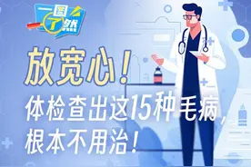 一图了然|放宽心！体检查出这15种毛病，根本不用治！图片
