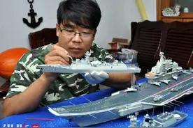 牛！河北退役老兵手搓“军舰”，被央视报道！图片