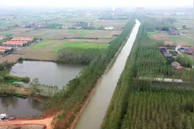 西干渠人工湿地水质净化工程项目：2025年汛期来临前完工图片