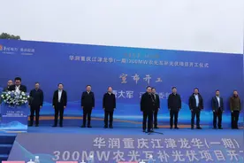 重庆最大规模农光互补光伏项目在江津开工图片