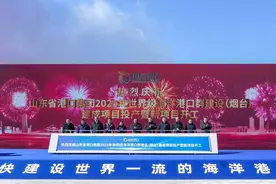 山东港口2025年世界级海洋港口群建设（烟台）建成项目投产暨新项目开工仪式举行图片