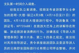 导游“训话”式引导游客消费？昆明通报：吊销导游证图片